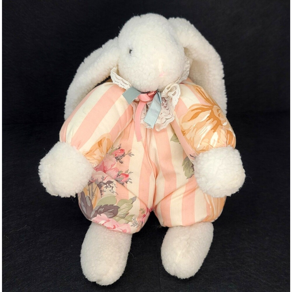 Vintage C.C. Bunnies Floral  Floppy Ears Bunny Rabbit 12" Grandmacore‎